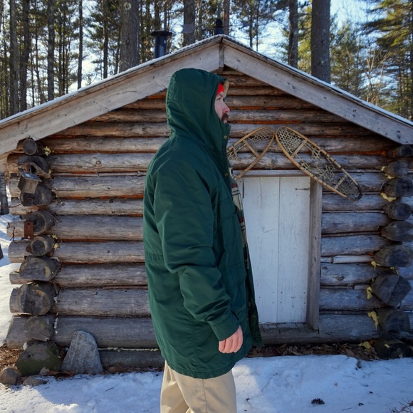 Woolrich vintage plaid wool lined hooded parka - Picture 3 of 8